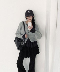 【丈別】ブーツカットトレーニングバンディングパンツ(8color) BLACK