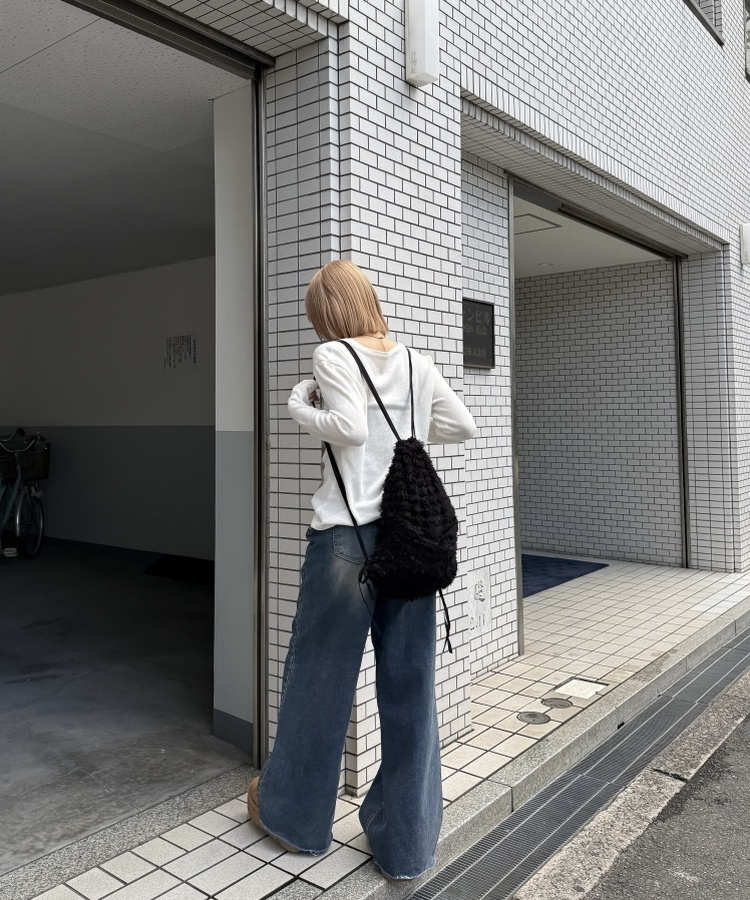 ストリングバックパック BLACK