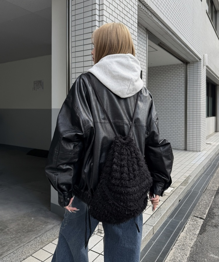 ストリングバックパック BLACK