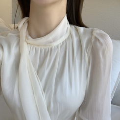 ダンデリオンシフォンロングフレアワンピース IVORY