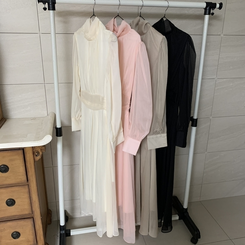 ダンデリオンシフォンロングフレアワンピース