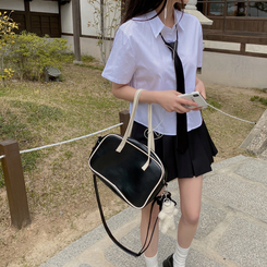 ミニスカート 【ベルト付き】Aラインプリーツスカートパンツ BLACK