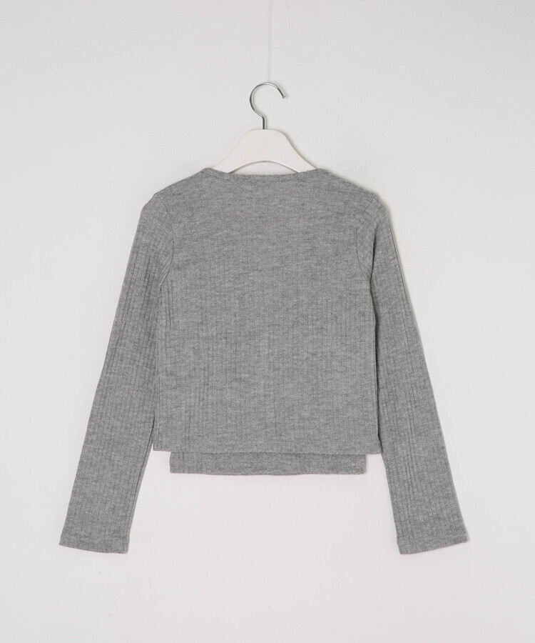 [SET] 나시 레이스 리본 크롭 가디건