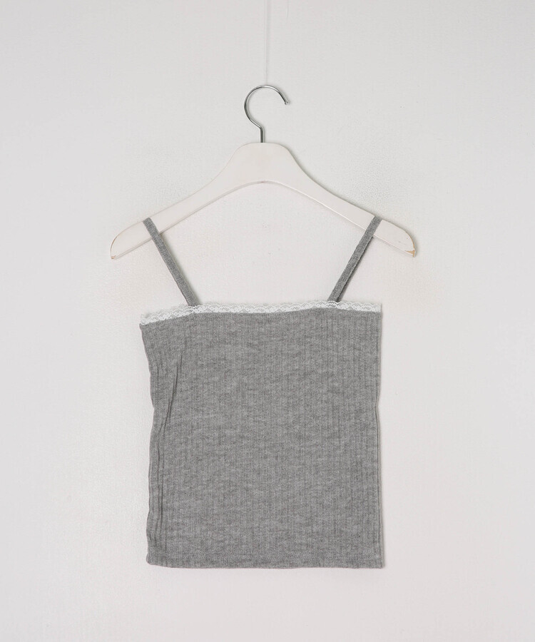 [SET] 나시 레이스 리본 크롭 가디건