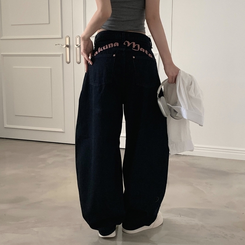 Ponpoko様　　新品タグ付き SOLNI ソルニ　プリントワイドデニム M ポップアップ即完売 SOLNIのプリントデニムʚ✞ɞ 遂に5/8 12:00