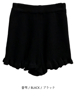 フリルラッフルレースニッショートパンツ