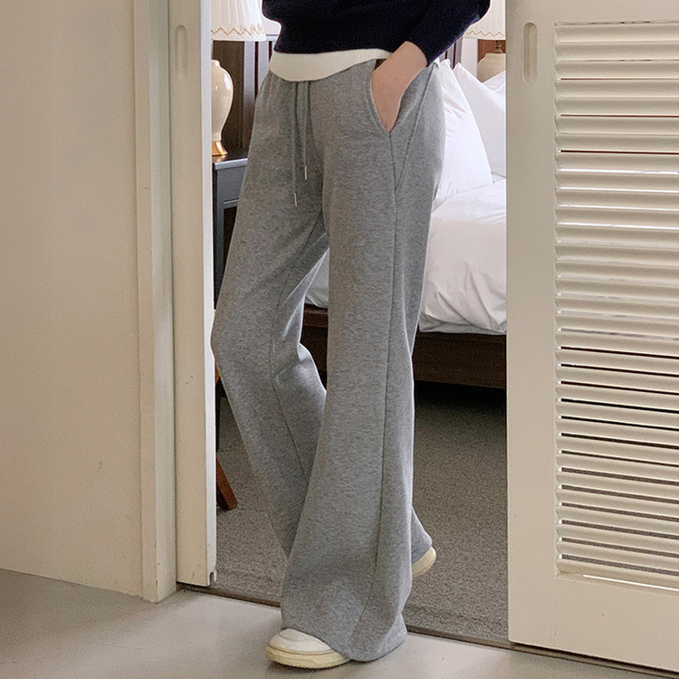 (暖かい起毛裏地♥) クロディ 起毛ブーツカット バンディングトレーニングパンツ