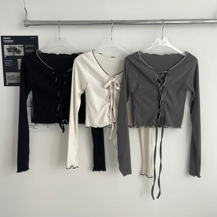 アイレットコルセット長袖Tシャツ