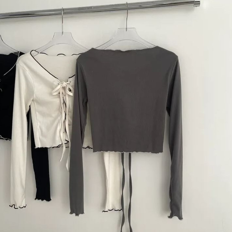 アイレットコルセット長袖Tシャツ