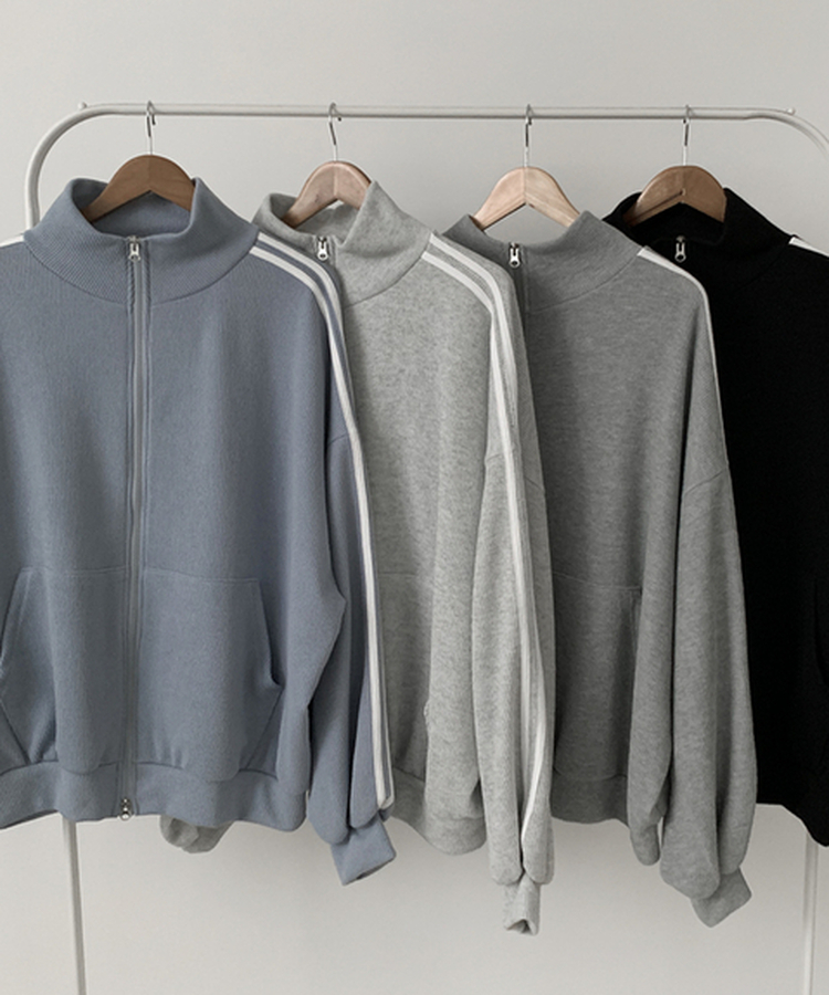 【SET】ーバーフィットジップアップ トレーニングパンツ