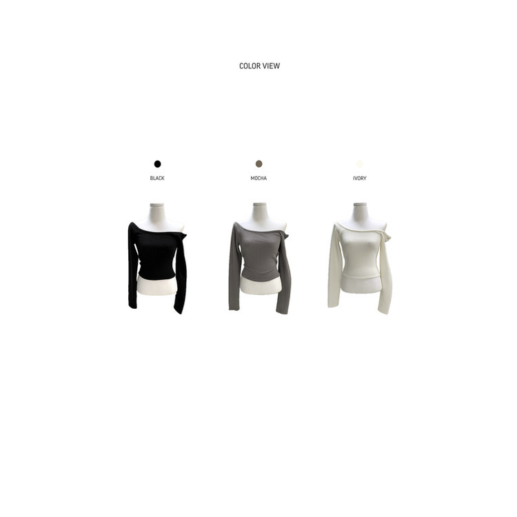 スナップボタンバッグホールオフ長袖Tシャツ