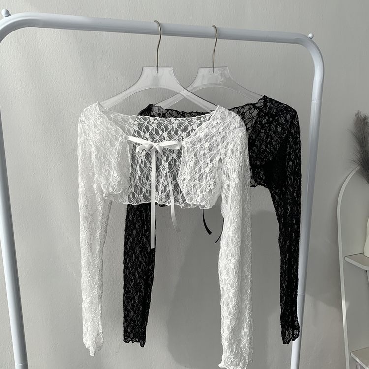 가디건품절 주문폭주감사세일 리본 플라워 시스루 볼레로 가디건휘핑 밴딩 캉캉 미니 스커트 투피스 A33