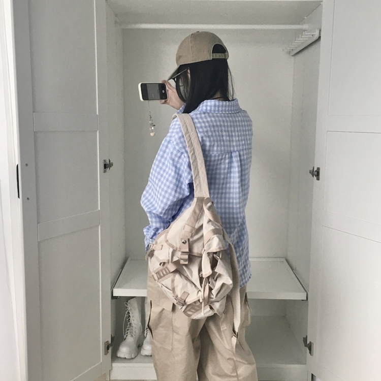 청량 스파클링 바스락 오버핏 루즈핏 체크 셔츠 남방 여름아우터 봄 셔츠 소라