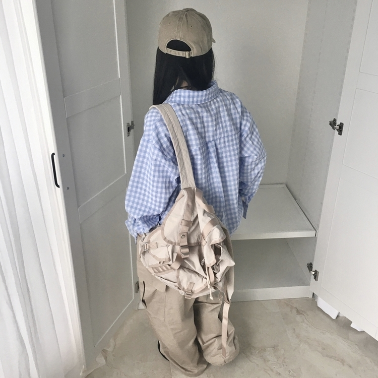 청량 스파클링 바스락 오버핏 루즈핏 체크 셔츠 남방 여름아우터 봄 셔츠 소라