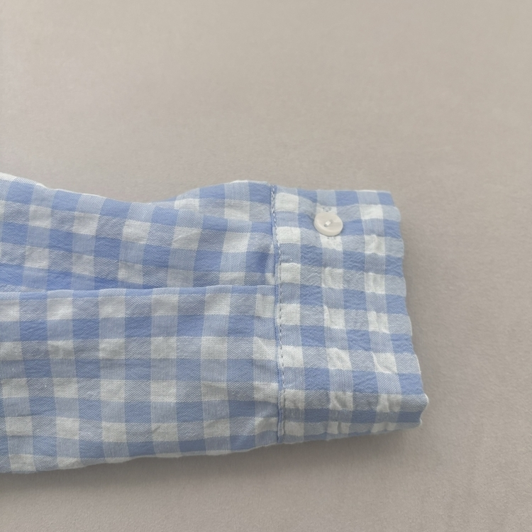 청량 스파클링 바스락 오버핏 루즈핏 체크 셔츠 남방 여름아우터 봄 셔츠