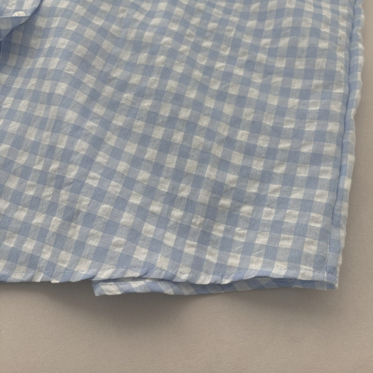 청량 스파클링 바스락 오버핏 루즈핏 체크 셔츠 남방 여름아우터 봄 셔츠