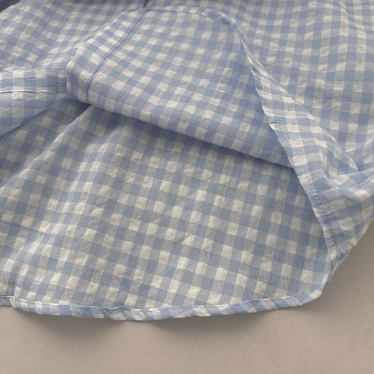 청량 스파클링 바스락 오버핏 루즈핏 체크 셔츠 남방 여름아우터 봄 셔츠