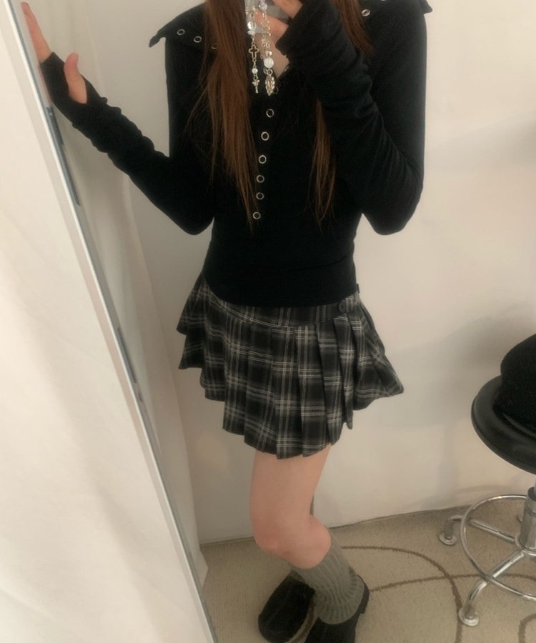 G*y様 ブラウンチェック フリルミニスカート(ズボン) フリル切り替えチェックミニスカート – WEGO ONLINE STORE