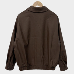 オーバーフィットレザーブルゾンジャケット