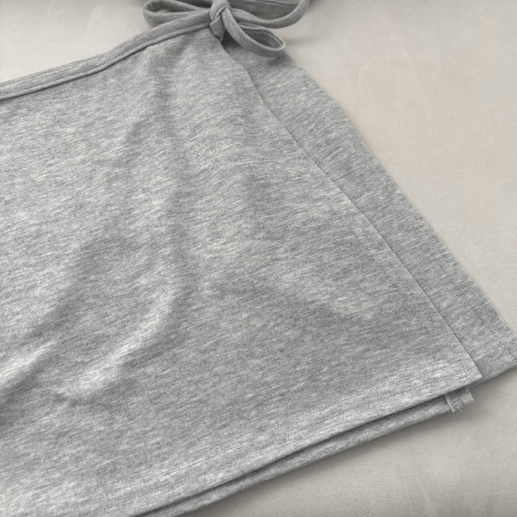 레이어드 리본 랩 미니 스커트 치마