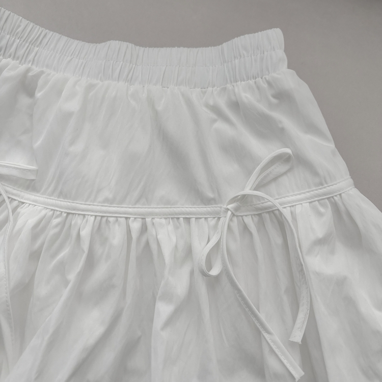 벚꽃룩 귀여운 리본포인트 바스락 펌킨 호박 미니 스커트 속바지내장