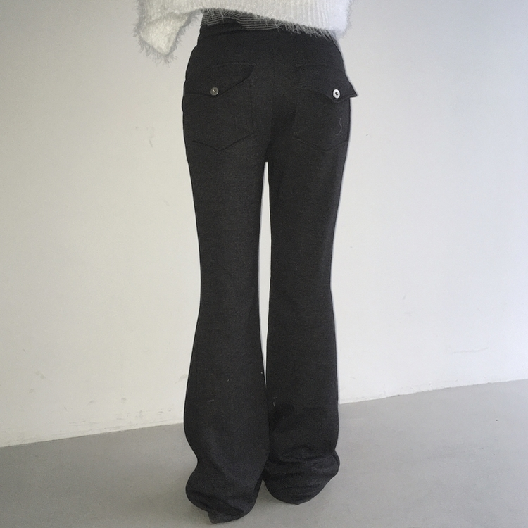 ポケットブーツカットトレーニングパンツ(6color) CHARCOAL