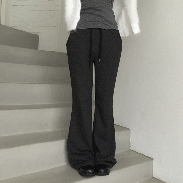 ポケットブーツカットトレーニングパンツ(6color) CHARCOAL