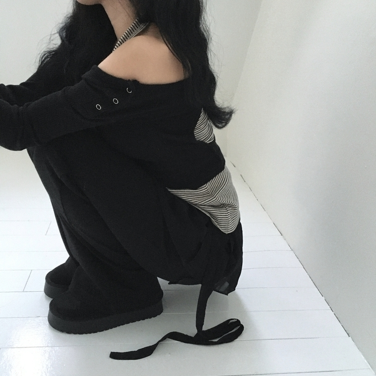ポケットブーツカットトレーニングパンツ(6color) BLACK