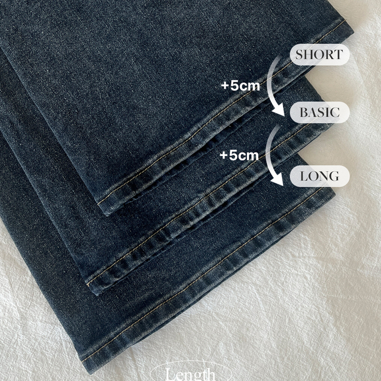 베스트 3기장 스판 빈티지 워싱 하이웨스트 골반뽕 데님 부츠컷 팬츠