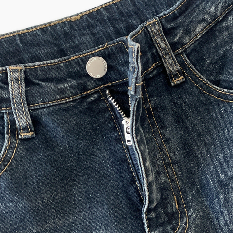 베스트 3기장 스판 빈티지 워싱 하이웨스트 골반뽕 데님 부츠컷 팬츠