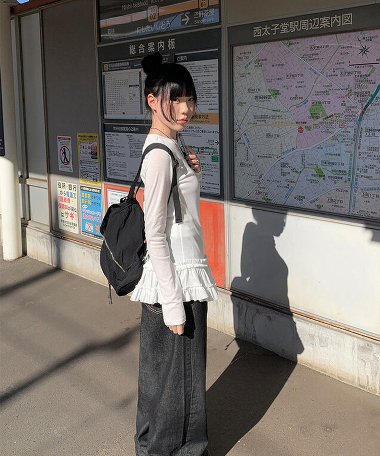 アーケンナイロンバックルミニバックパック BLACK
