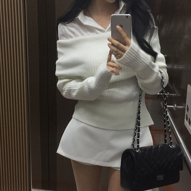 クラシックキルティングショルダークロスバッグ BLACK