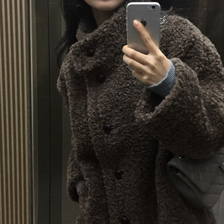 クラシックキルティングショルダークロスバッグ GREY