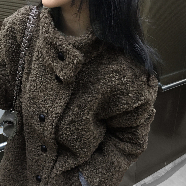 クラシックキルティングショルダークロスバッグ GREY