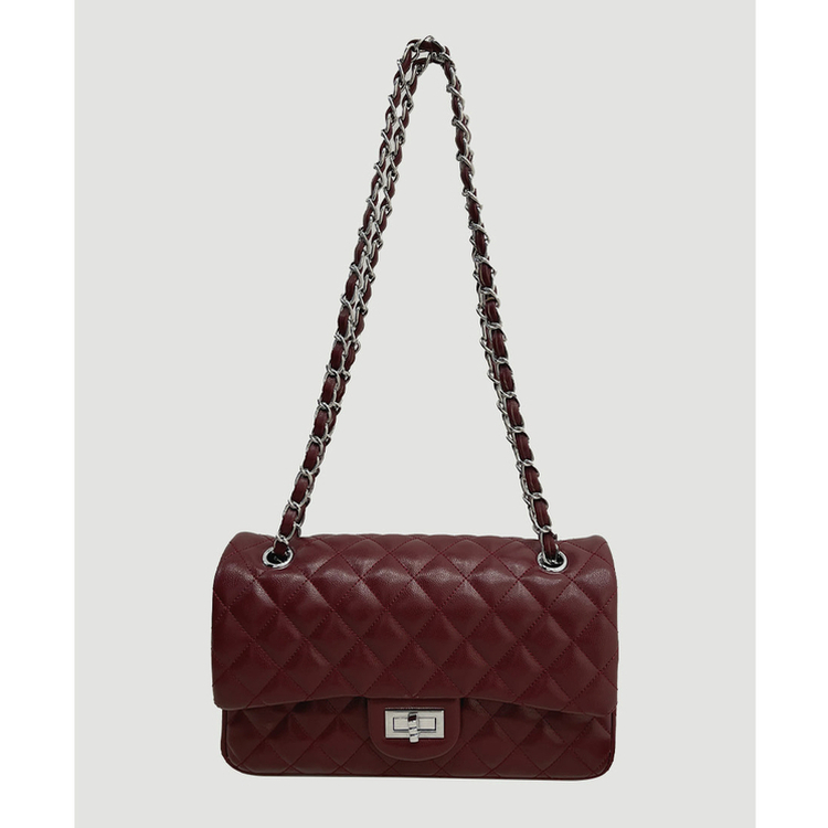 クラシックキルティングショルダークロスバッグ