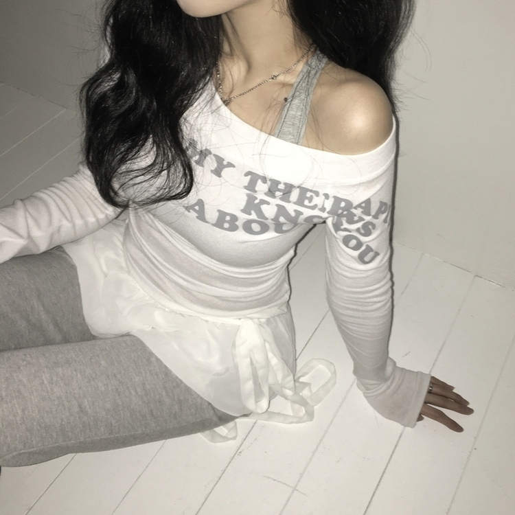 エンジェルシースルーオフTシャツ WHITE