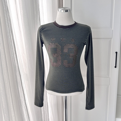 ストライプ長袖Tシャツ