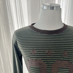 ストライプ長袖Tシャツ