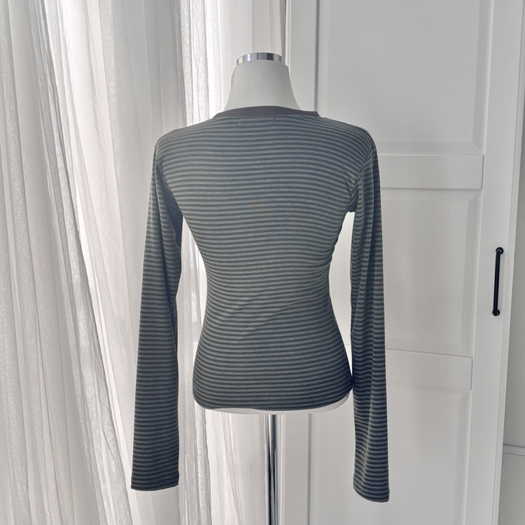 ストライプ長袖Tシャツ