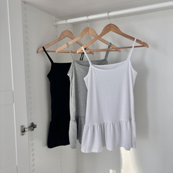 レイヤードフリルティアードインナーキャミソール