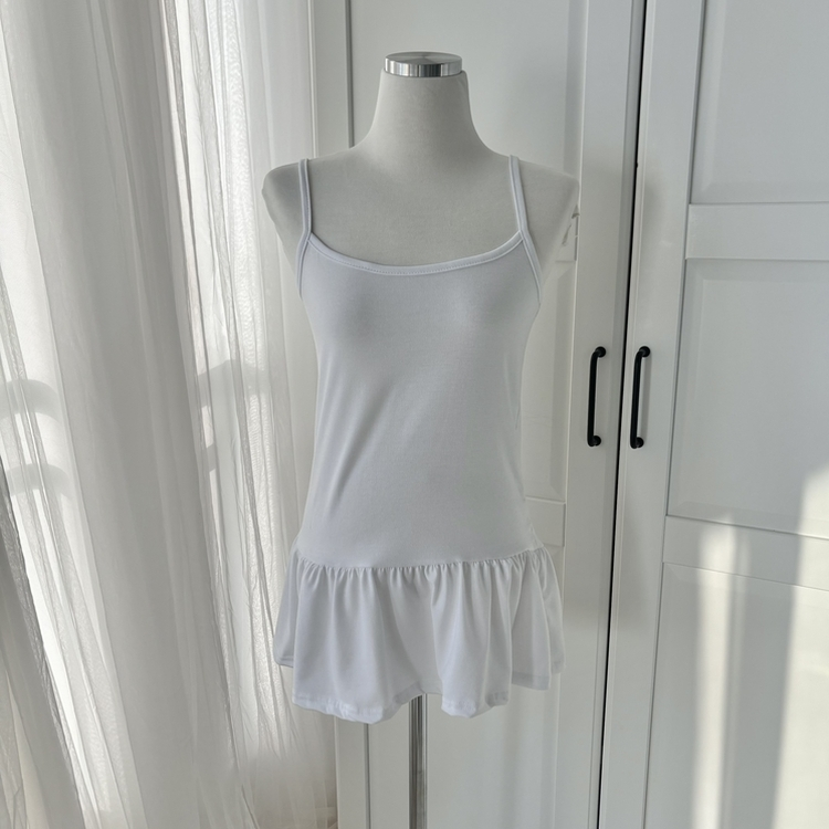 レイヤードフリルティアードインナーキャミソール