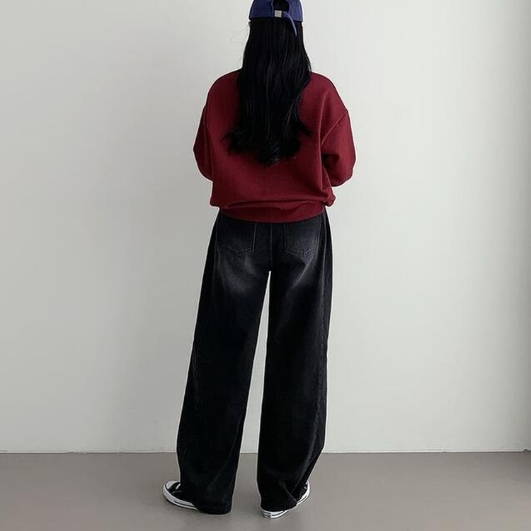 【丈別】【起毛】サイドピンタックワイドウォッシングパンツ(5color)