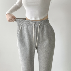 トレーニングパンツ 【丈別】ローセミブーツカットトレーニングパンツ(6color) GREY