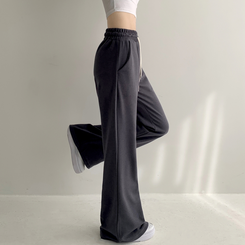 トレーニングパンツ 【丈別】ローセミブーツカットトレーニングパンツ(6color) CHARCOAL