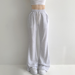 トレーニングパンツ 【丈別】ローセミブーツカットトレーニングパンツ(6color) WHITE SALT