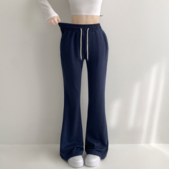 トレーニングパンツ 【丈別】ローセミブーツカットトレーニングパンツ(6color) NAVY