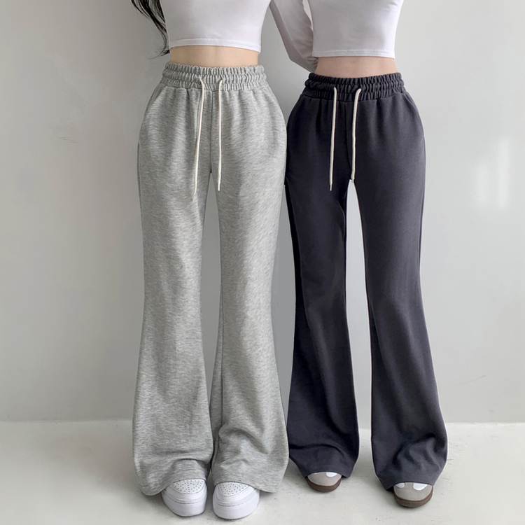 【丈別】ローセミブーツカットトレーニングパンツ(6color) GREY