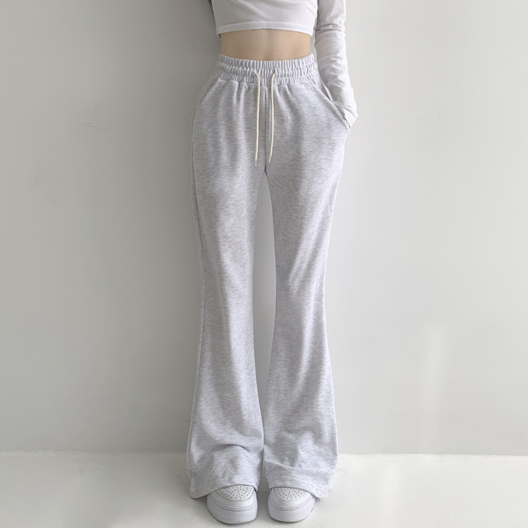 【丈別】ローセミブーツカットトレーニングパンツ(6color) WHITE SALT