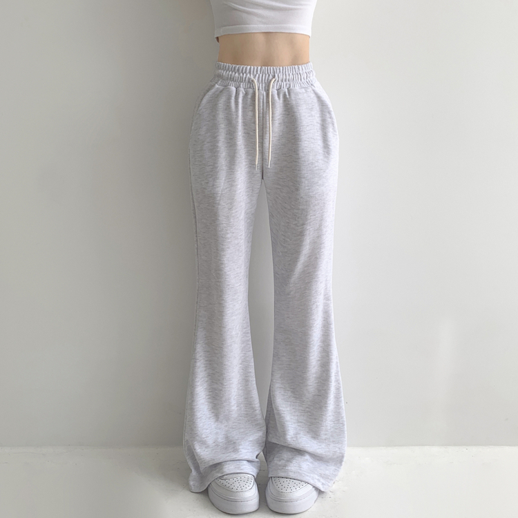 【丈別】ローセミブーツカットトレーニングパンツ(6color) WHITE SALT