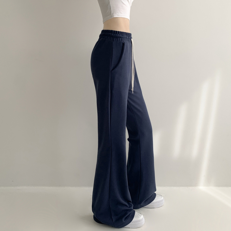 【丈別】ローセミブーツカットトレーニングパンツ(6color) NAVY